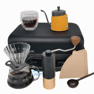 Gran oferta, juego de café V60, Mini molinillo de café Manual de grano de café portátil de acero inoxidable, venta al por mayor